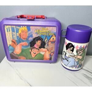 1996 Disney Hunchback Notre Dame Lunchbox Thermos Aladdin